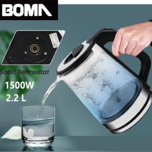 HERVIDOR DE VIDRIO ELECTRICO AUTOMATICO 2.2L