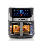 Freidora de Aire Inteligente BOMA BM-880 12L Digital Acero Inoxidable 2200W