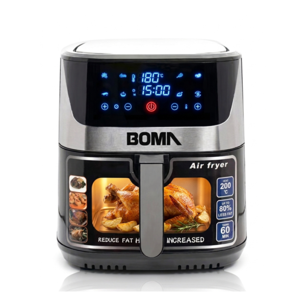 Freidora de Aire Inteligente BOMA BM-880 12L Digital Acero Inoxidable 2200W