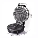 Waflera Eléctrica Pro RAF R.2224 Corazón / Flor de 1000W - Imagen 3