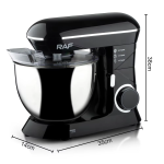 Batidora 3 en 1 de Pedestal RAF R6602 8L – Mezcla, Bate y Amasa Fácil - Imagen 4