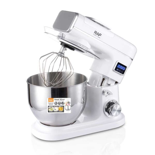 Batidora 3 en 1 de Pedestal RAF R.60007 6.5L – Mezcla, Bate, Amasa y Pesa