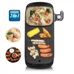 Parrilla Eléctrica 2 en 1 RAF 1200W con Olla y Tapa de Vidrio - R5496 - Imagen 9