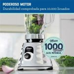 Licuadora Clásica Oster 1.25 Litros 1000W 3 Velocidades - BLST4655 - Imagen 5